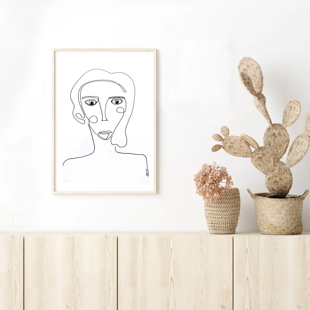 Diy and Green - Drawing Paper Portrait Line Series - 01 Chart
