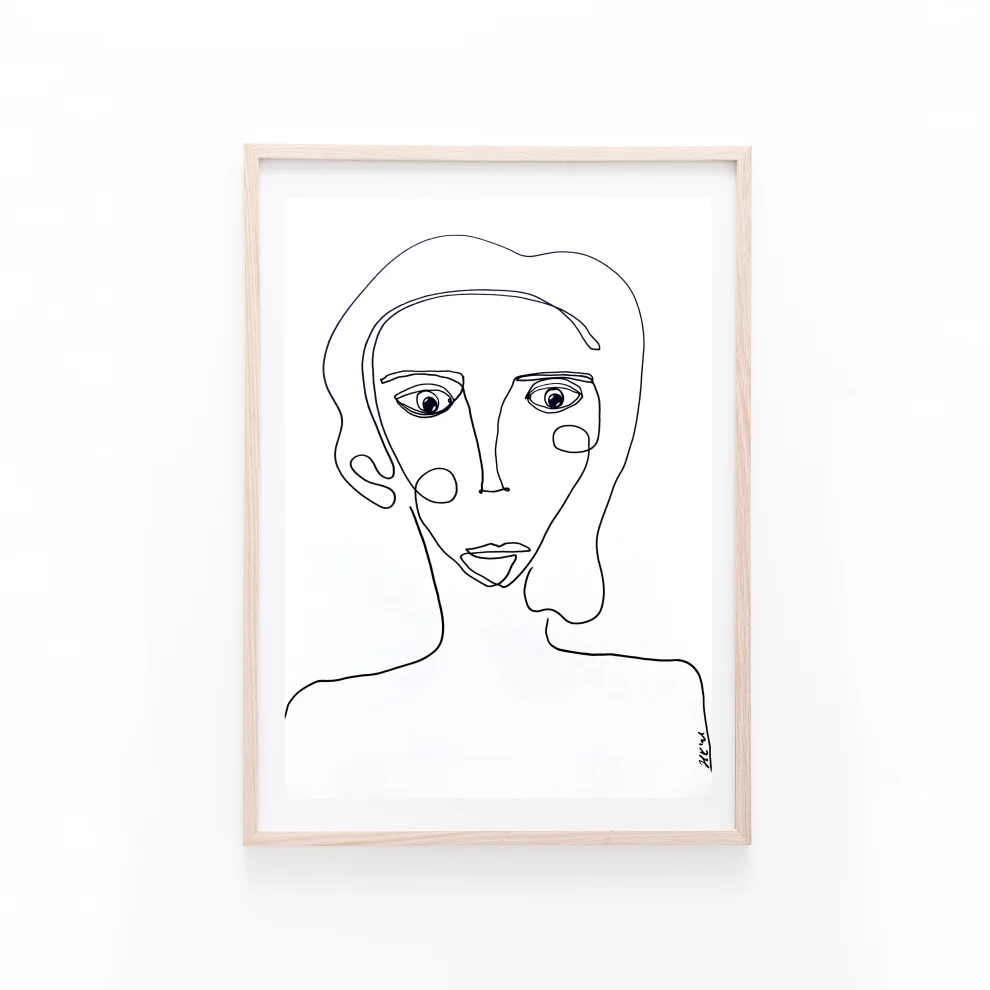 Diy and Green - Drawing Paper Portrait Line Series - 01 Chart