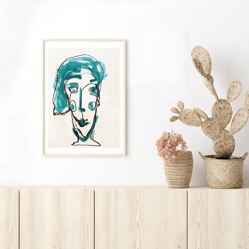 Diy and Green - Drawing Paper Portrait Line Series - 11