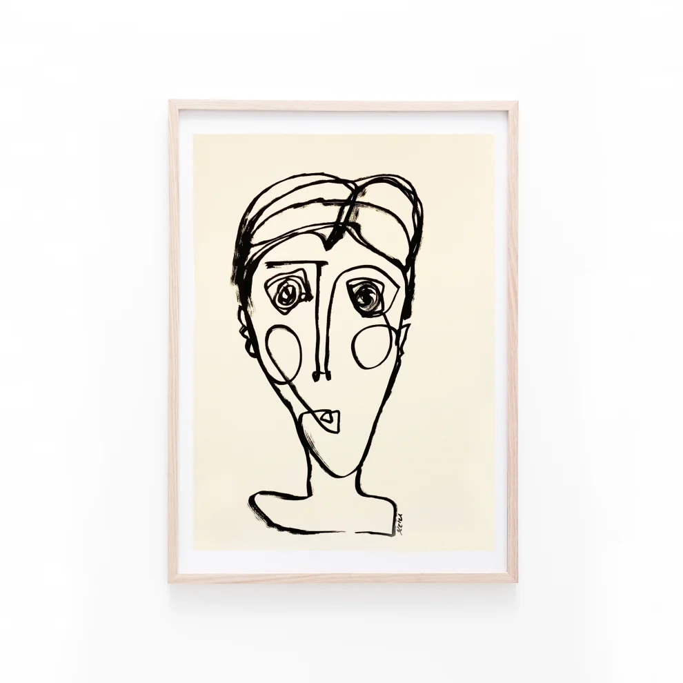 Diy and Green - Drawing Paper Portrait Line Series - 14