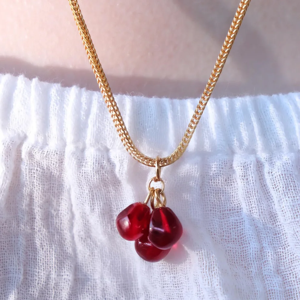 Kadriye Camcı - Trio Pomegranate Necklace