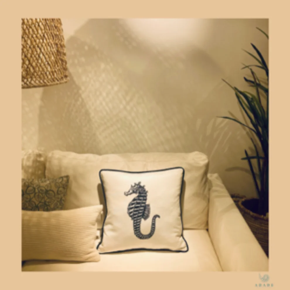 Adade Design Pillow - Embroidery Pillow - Denizatı