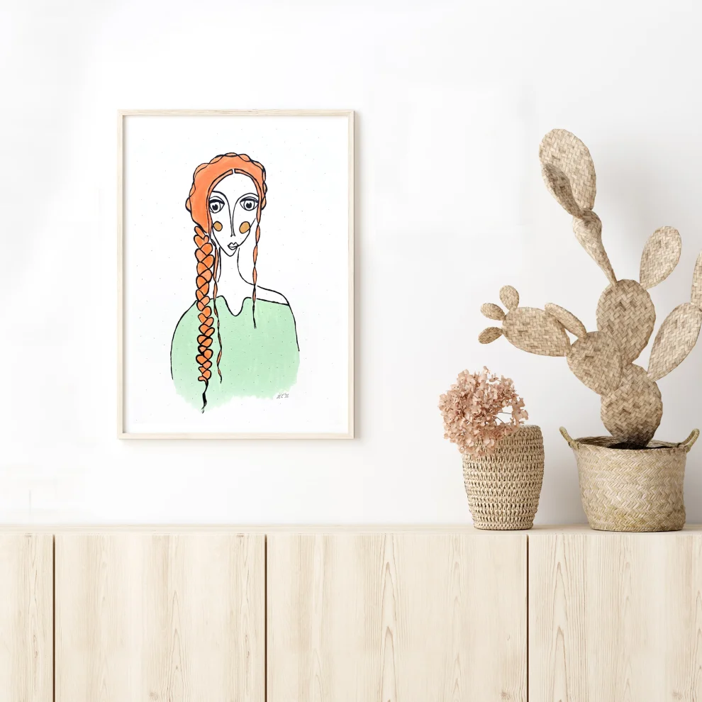 Diy and Green - Drawing Paper Portrait Color Series - 01