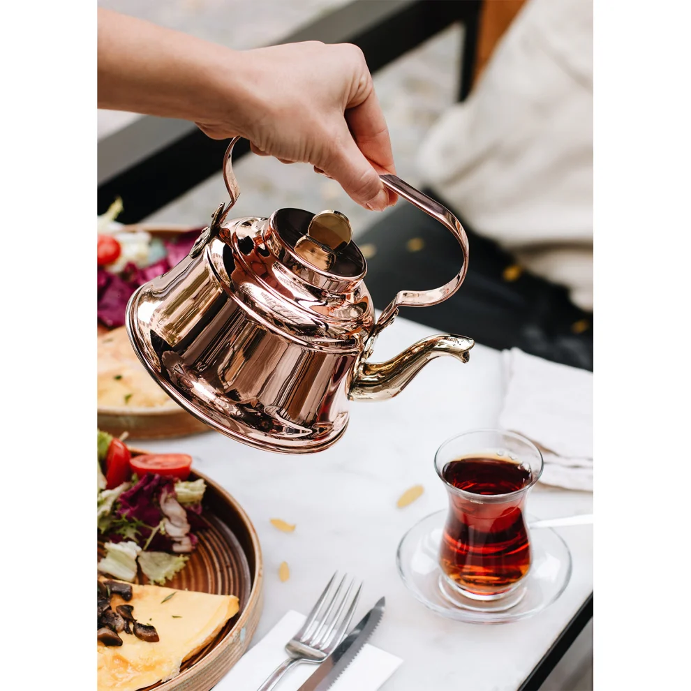 Bakır İstanbul - Birmingham Copper Teapot
