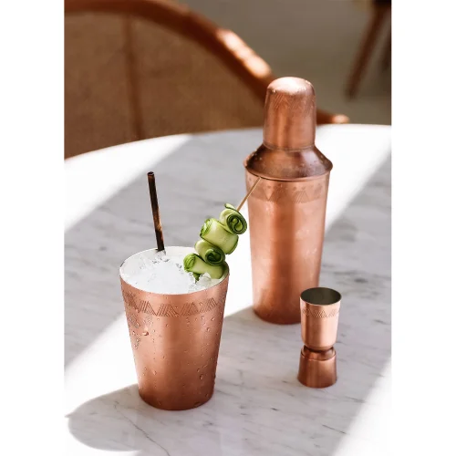 Bakır İstanbul - Filigree Copper Cocktail Glass