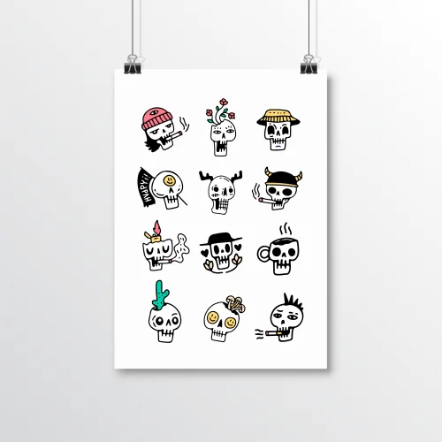 Helal Merch - Calaveras Poster