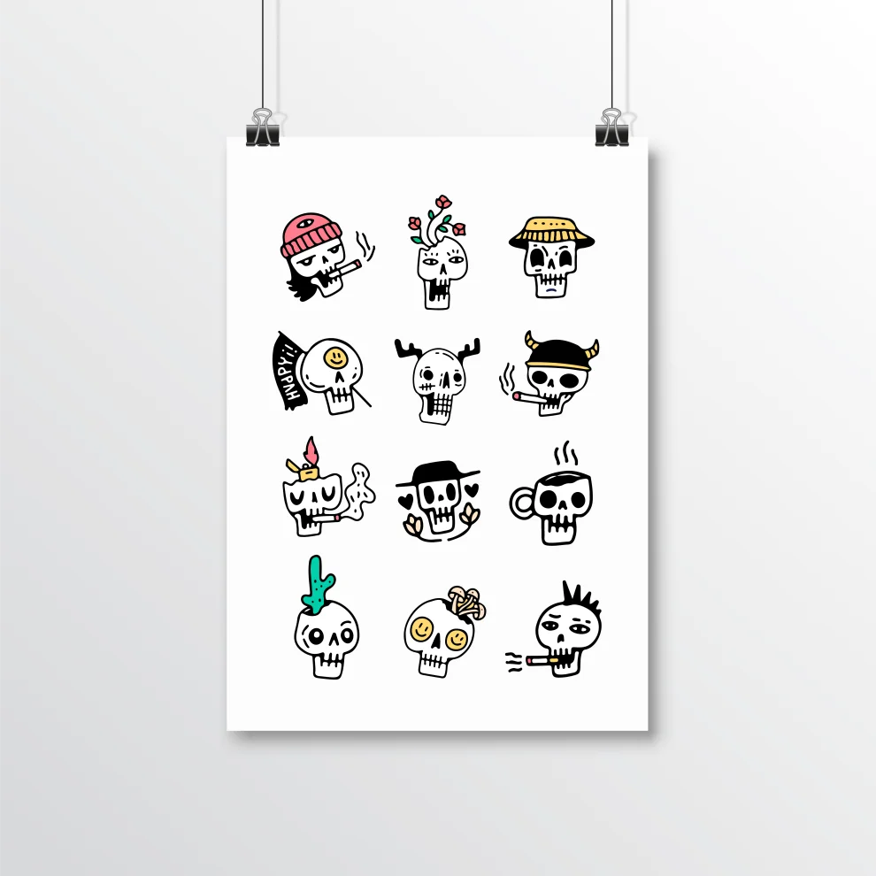 Helal Merch - Calaveras Poster