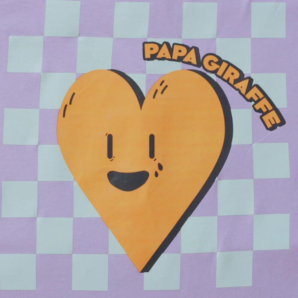 Papa Giraffe - Broken Heart Club Oversize Tişört