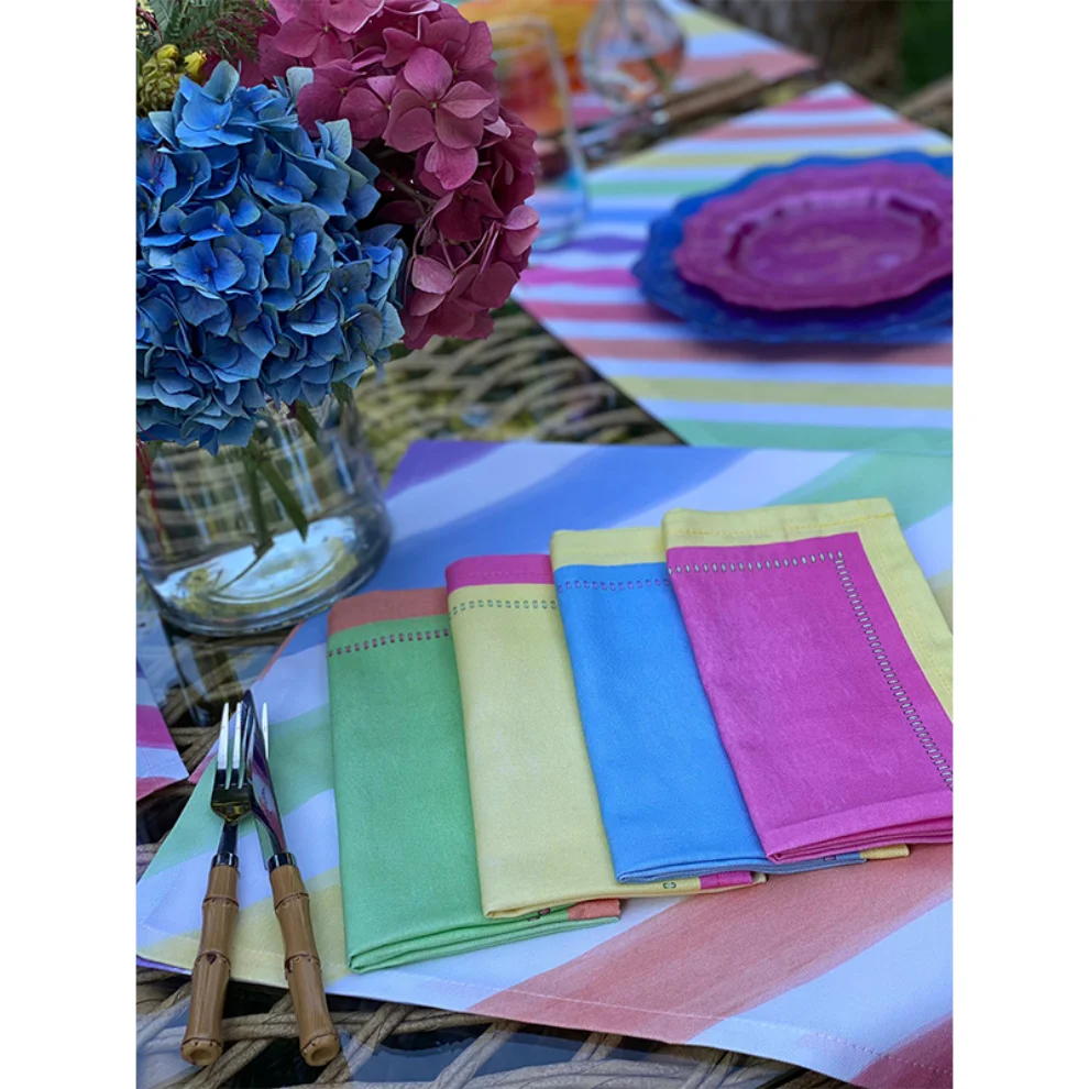 Vervain Home - Color Block Napkin 4-pack