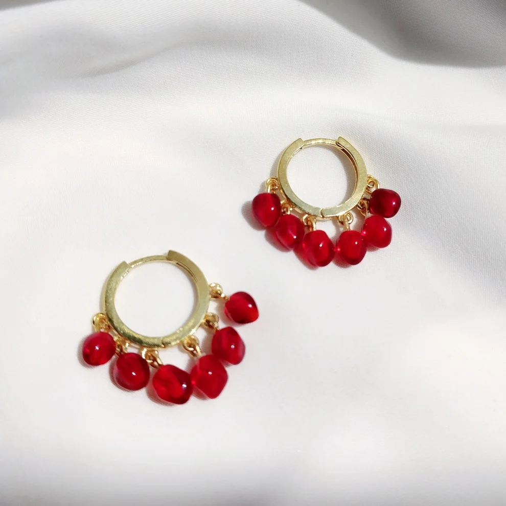 Kadriye Camcı - Abundance Pomegranate Earring