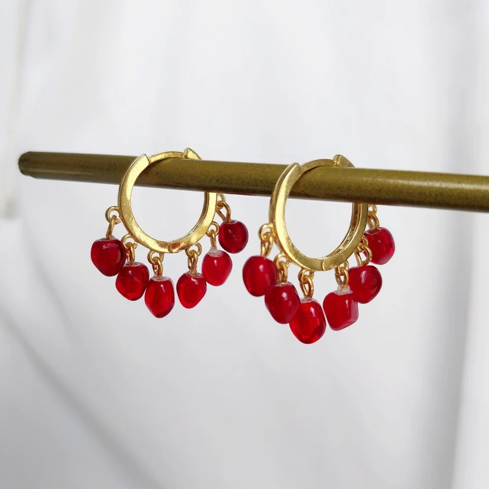 Kadriye Camcı - Abundance Pomegranate Earring