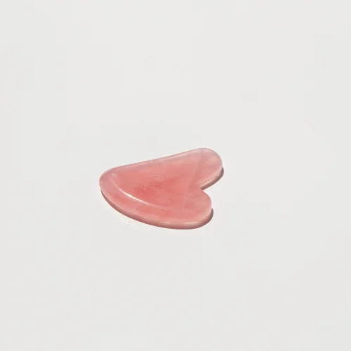 Root Aromaterapi - Pink Quartz Heart Shaped Gua Sha
