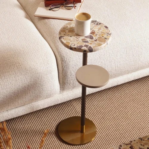 Sürton - Dirhem Terrazzo Side Table