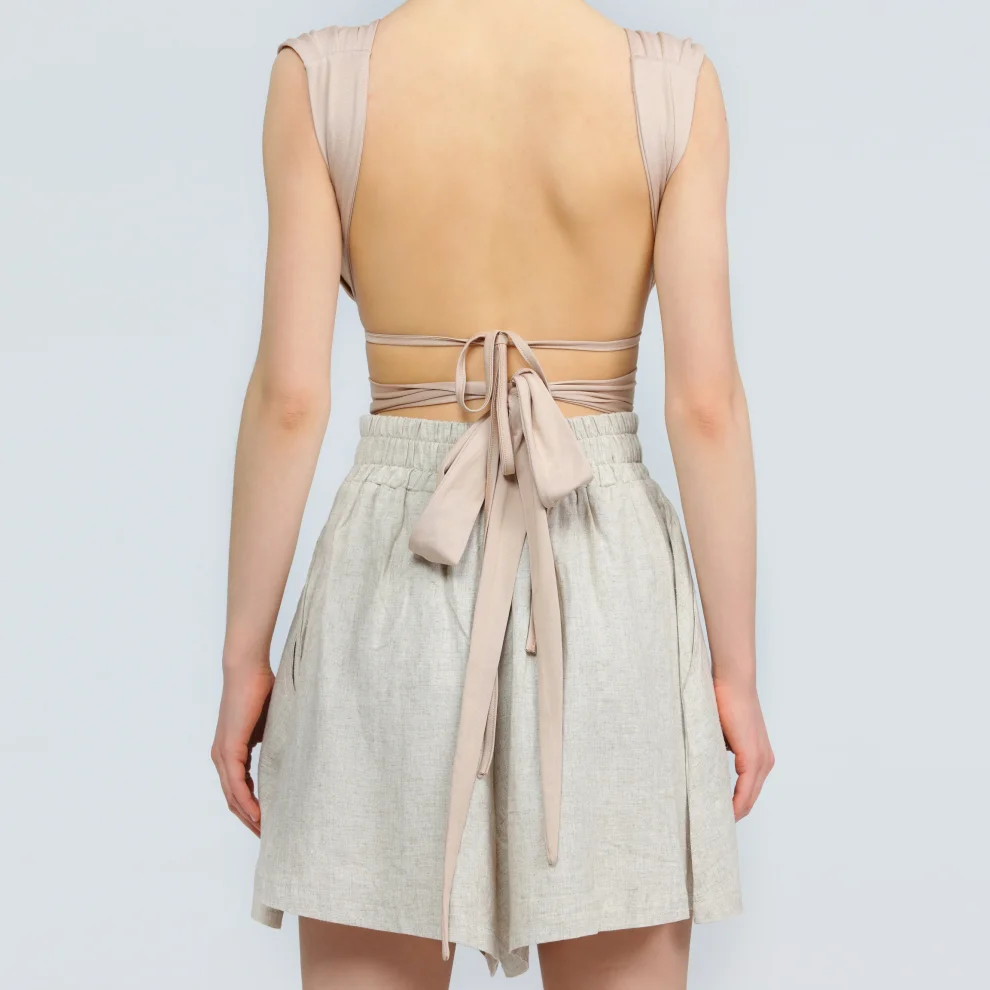 Wear Three Points - Lyna Linen Shorts