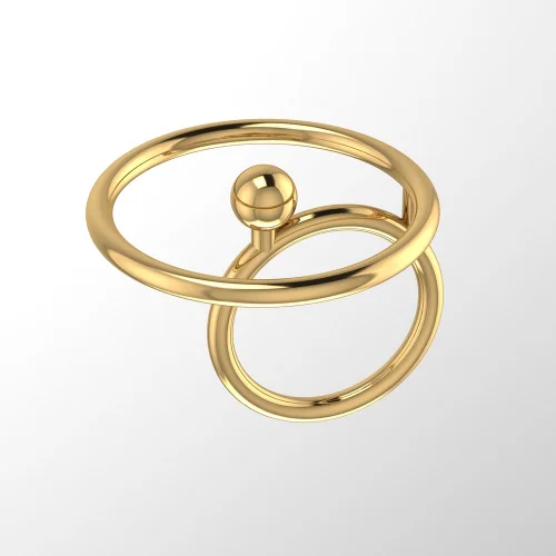 Fia Silver - Lignum Circle Ring