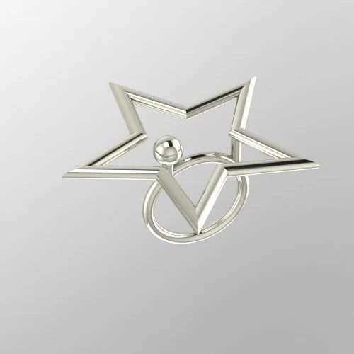Fia Silver - Lignum Star Ring