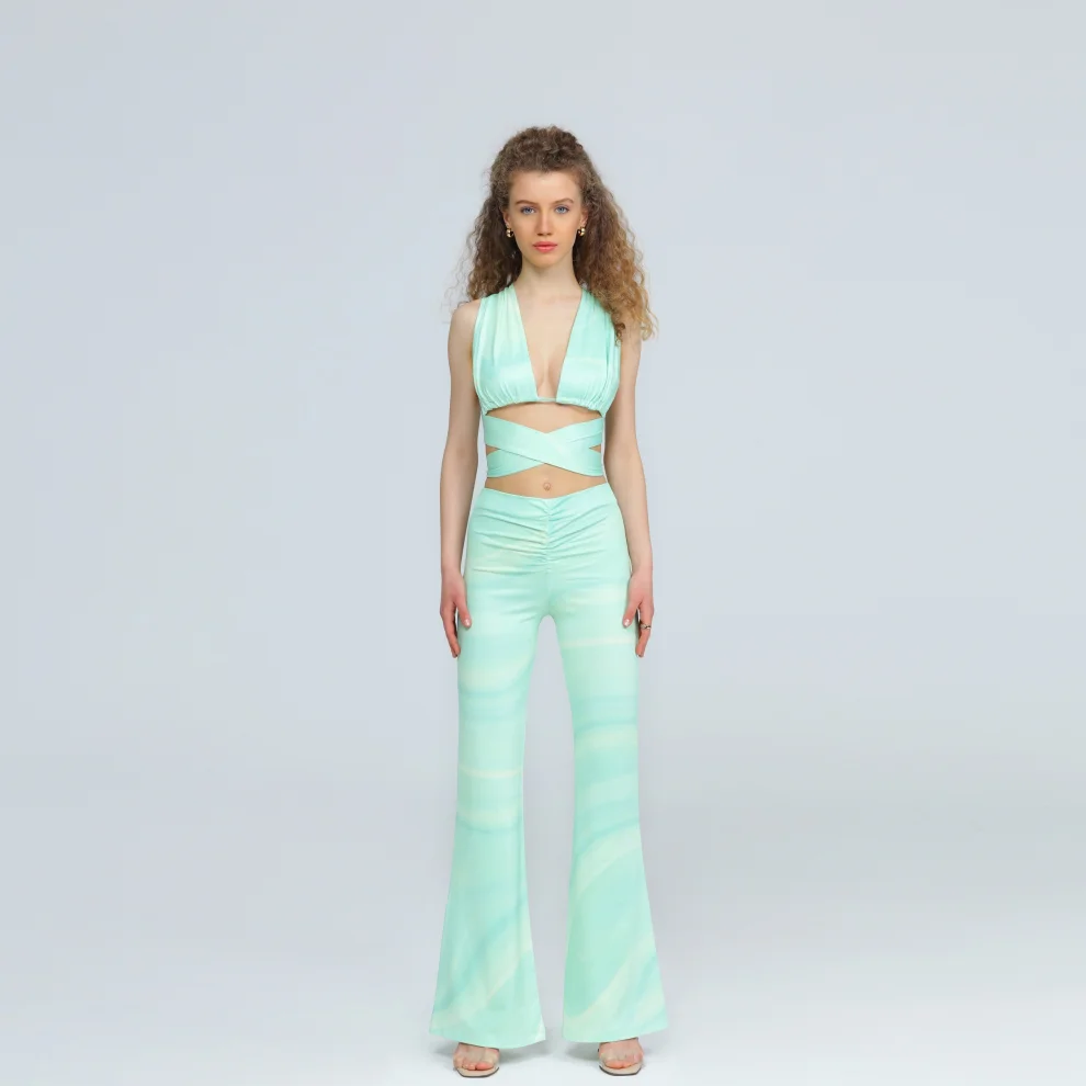 Wear Three Points - Sea Green Phoebe Lace Bustier