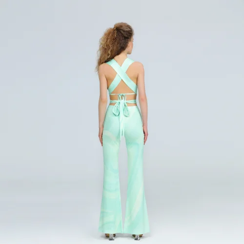 Wear Three Points - Sea Green Phoebe Lace Bustier