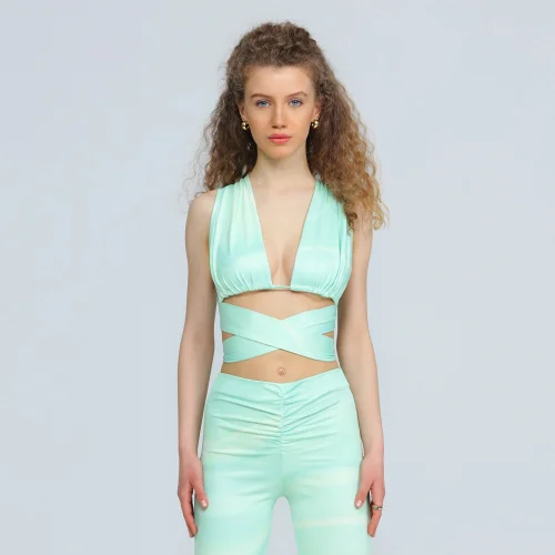 Wear Three Points - Sea Green Phoebe Lace Bustier