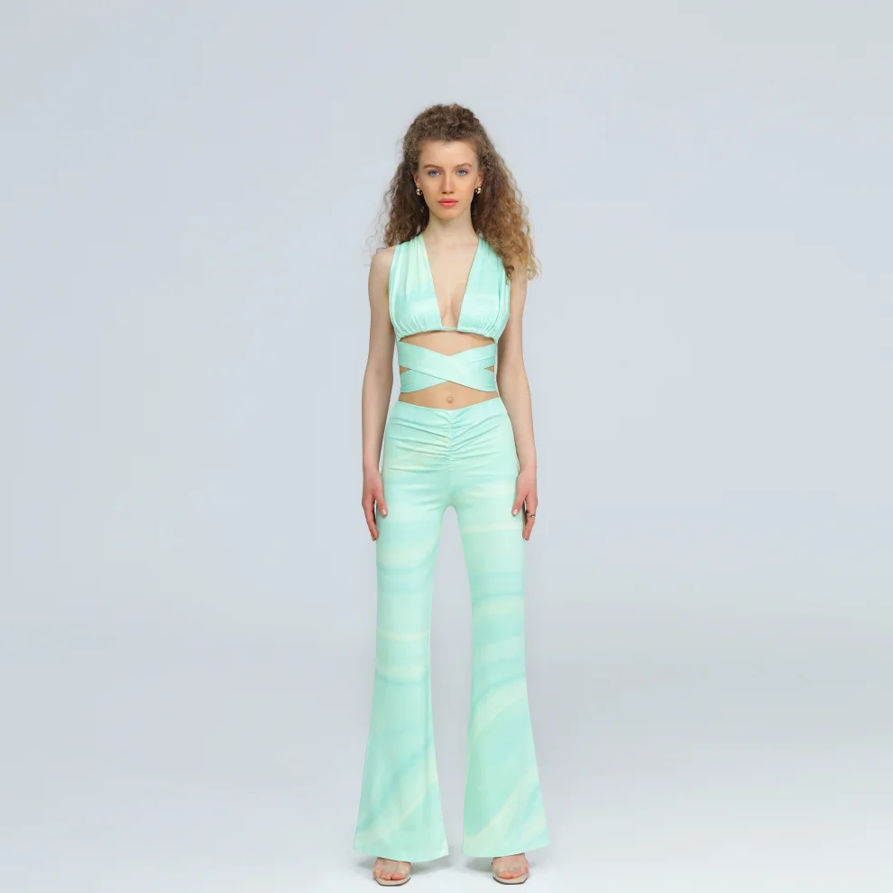 Wear Three Points - Sea Green Phoebe Pants