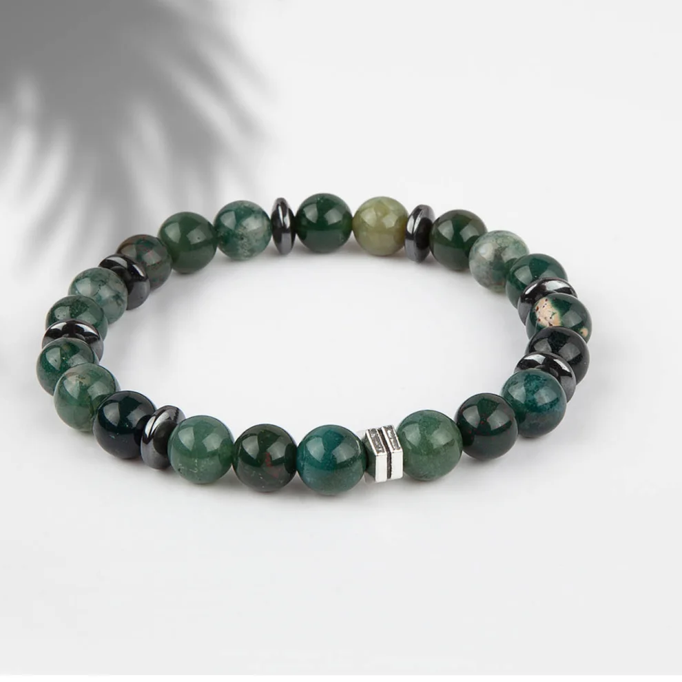 Moss agate clearance bracelet