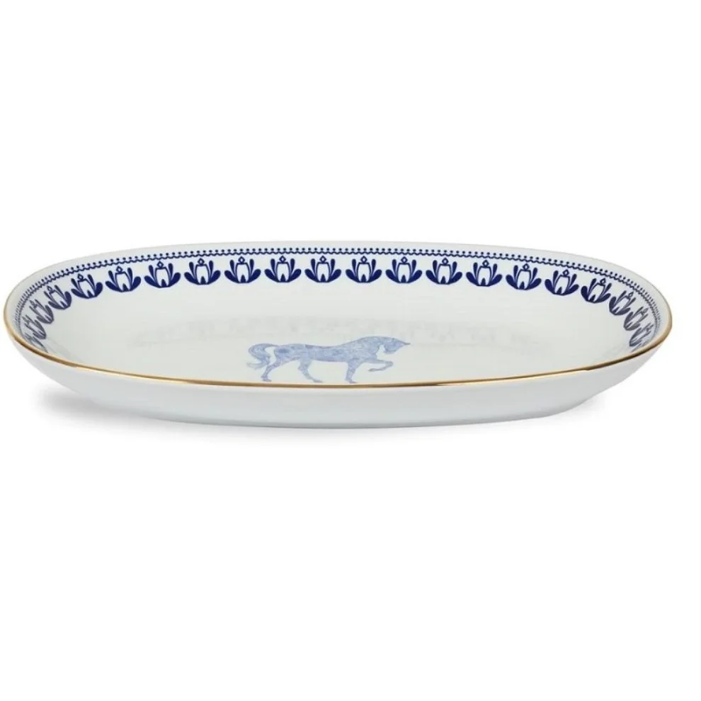 Some Home İstanbul - Horse Figured Boat Serving Plate