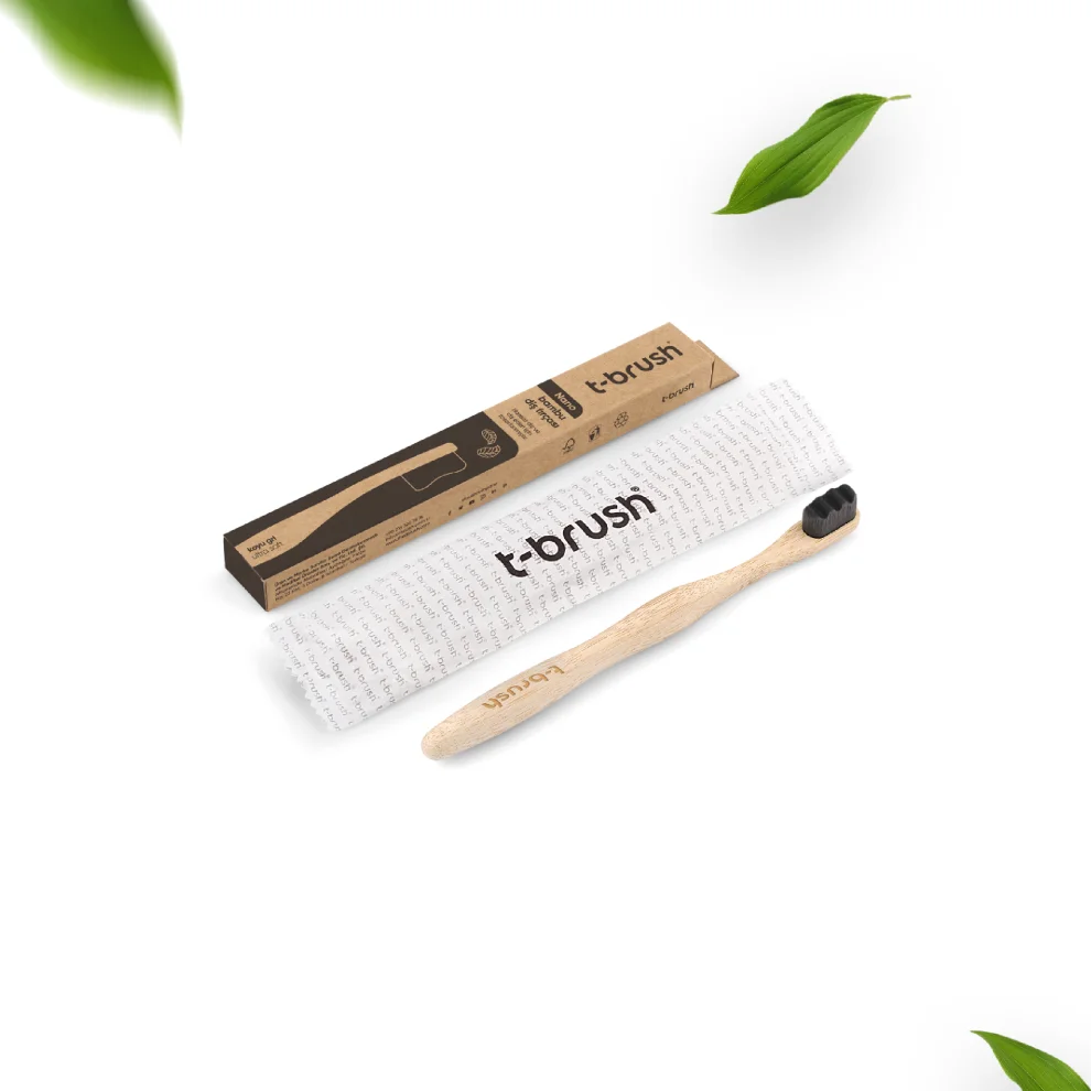 T-Brush - Nano Vegan Bamboo Toothbrush - Ultra Soft ( For Sensitive Teeth)