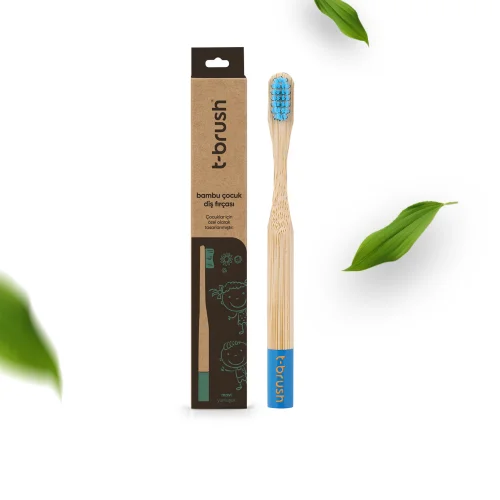 T-Brush - Vegan Bamboo Kids Toothbrush - Soft