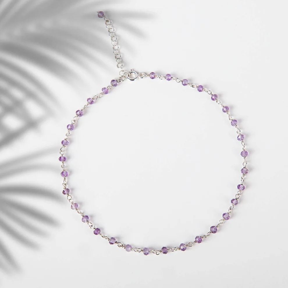 Arven's World by Aylin Işıklı - Amethyst Anklet