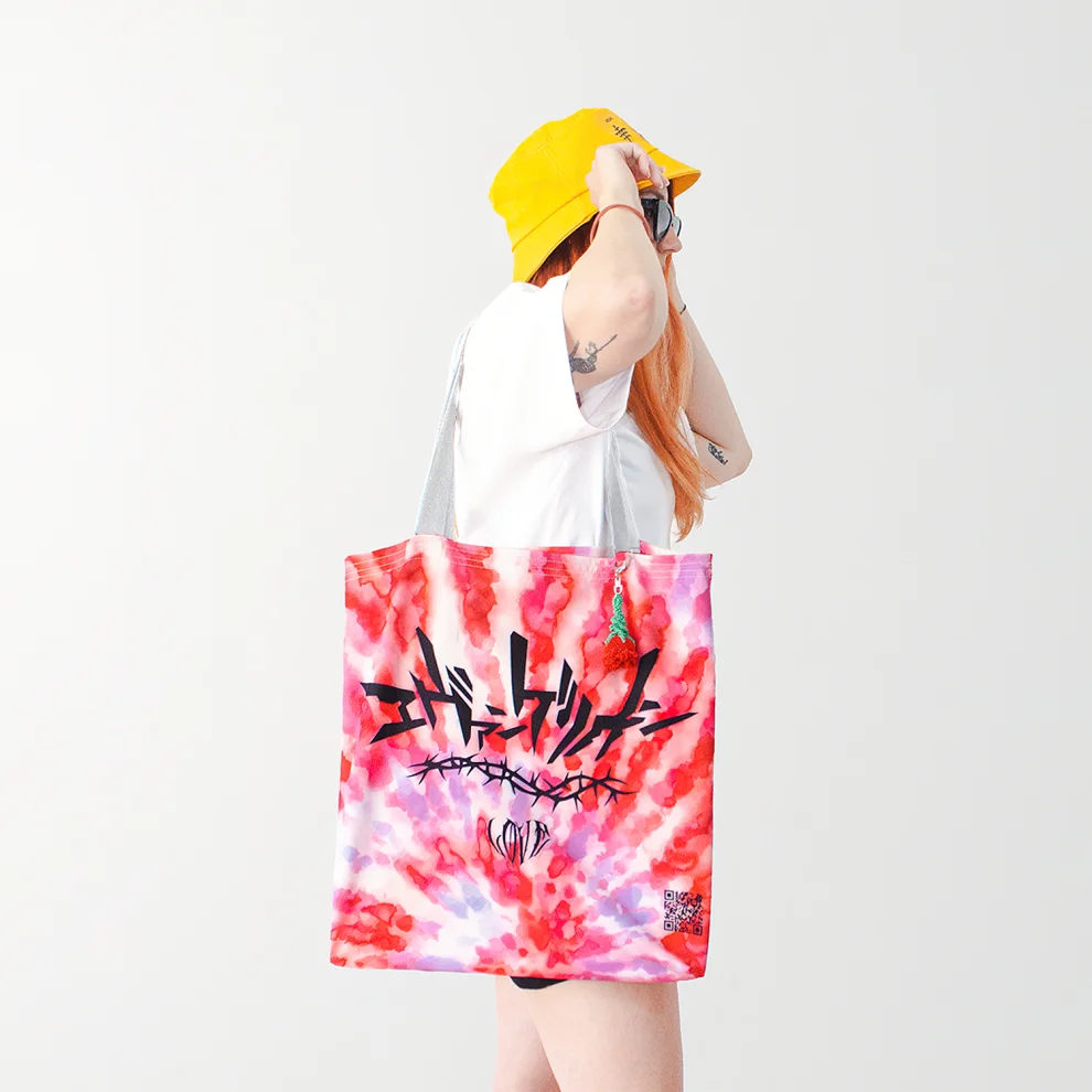 Helal Merch - River Runs Red Batik Tote Çanta