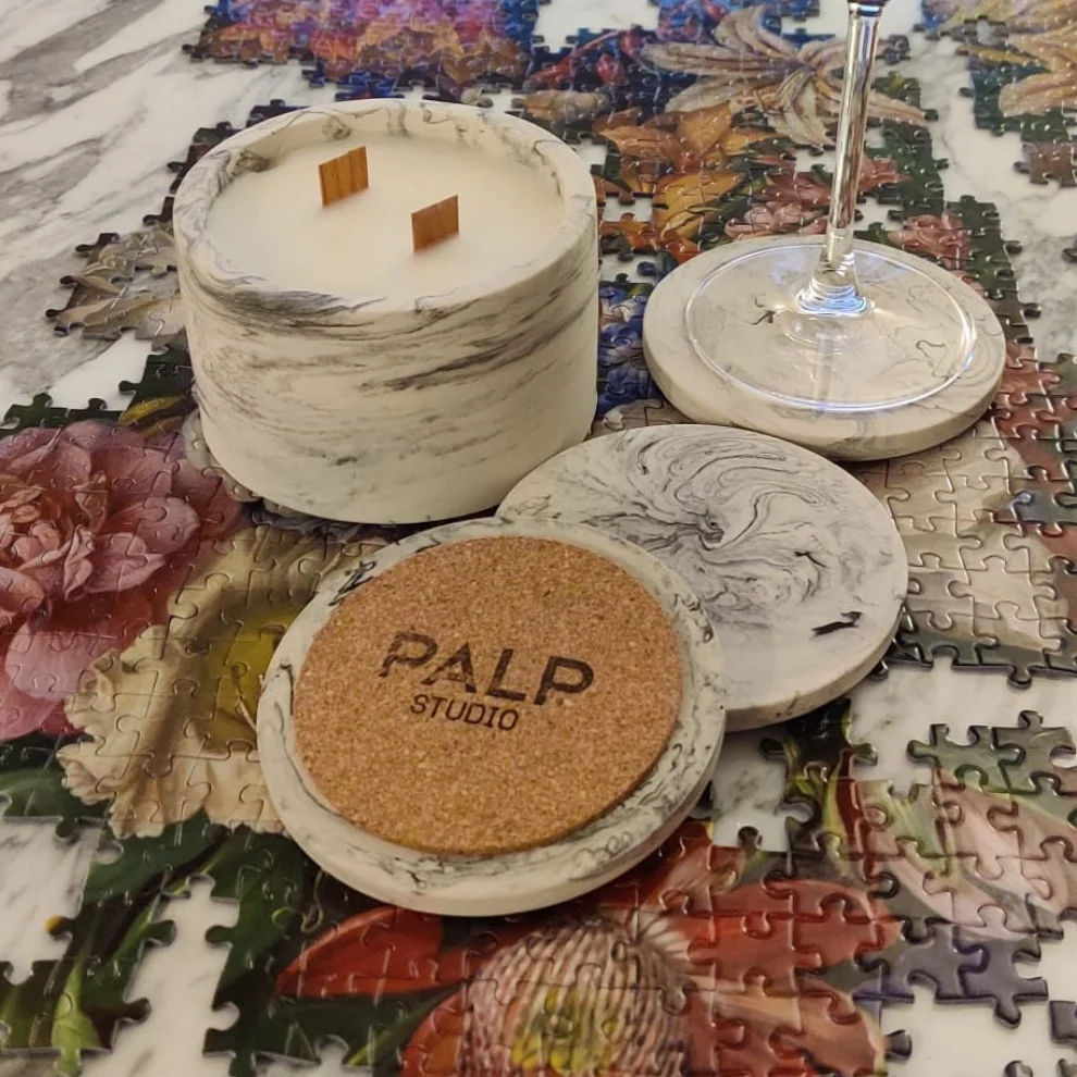 Palp Studio - Marble Round Coaster