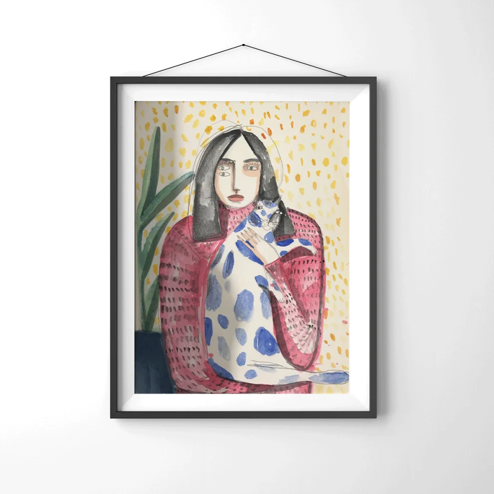 Serkan Akyol - Evde Olmam Kendime Bakmam Gerekiyor Rectangle Fine Art Print