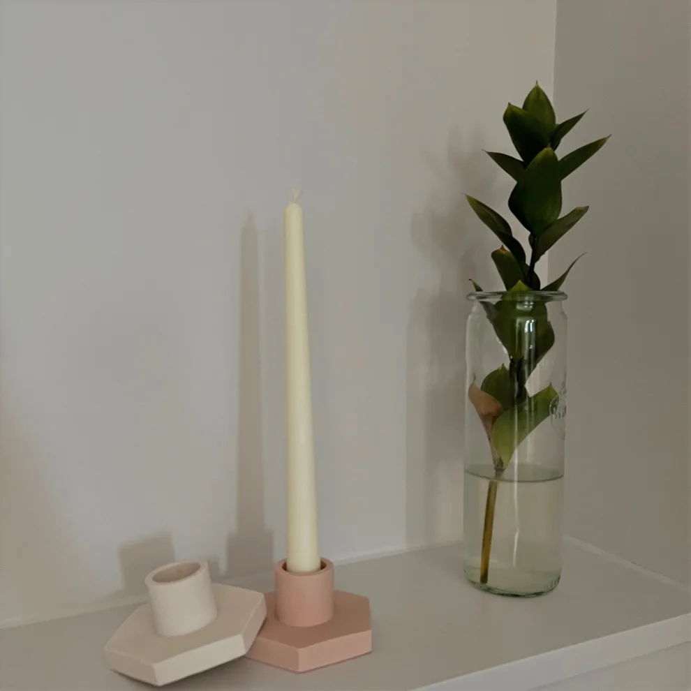 Palp Studio - White Sensation Hexagon Candlestick Holder