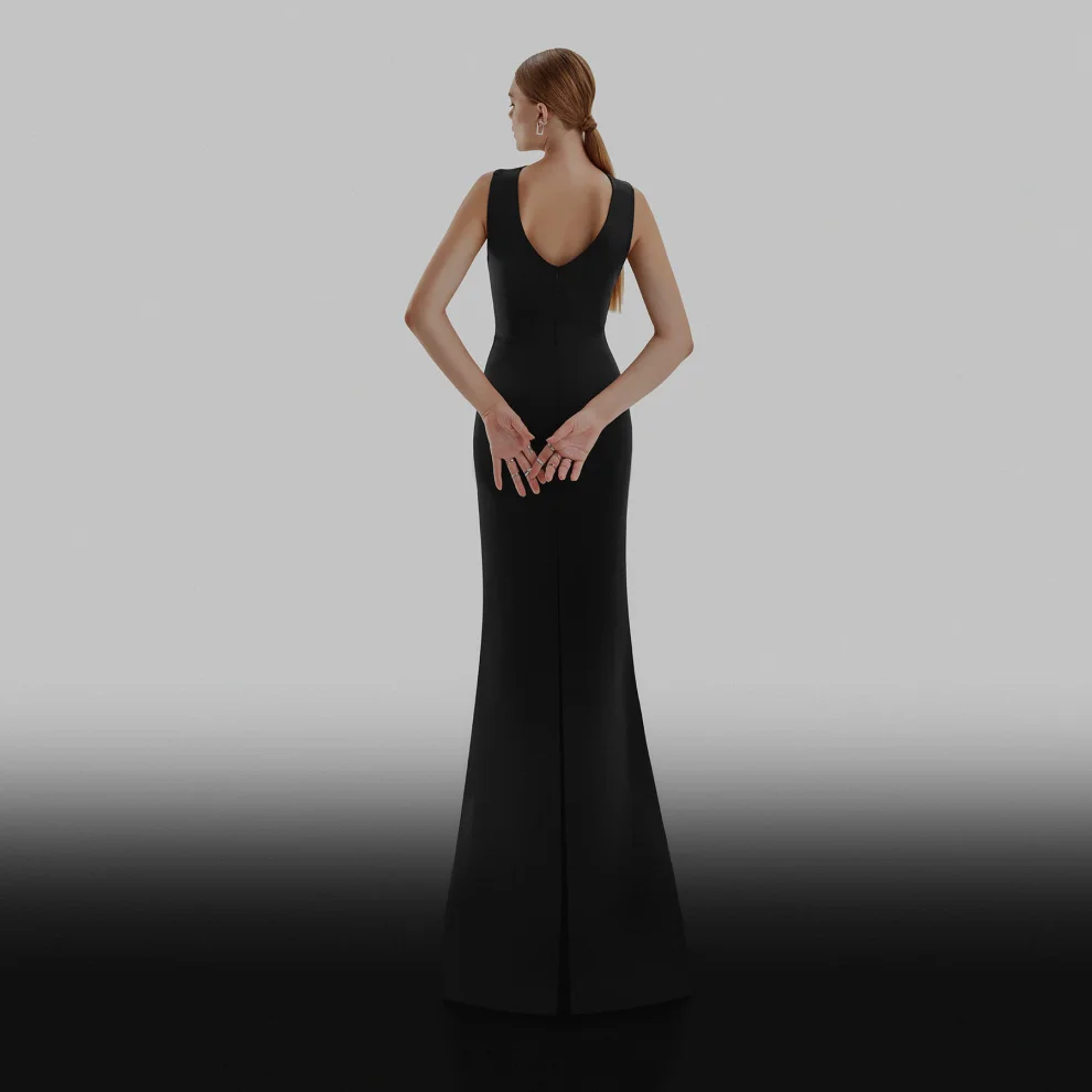 Esotte - Xena Crosswrap Low Waist Designer Evening Dress