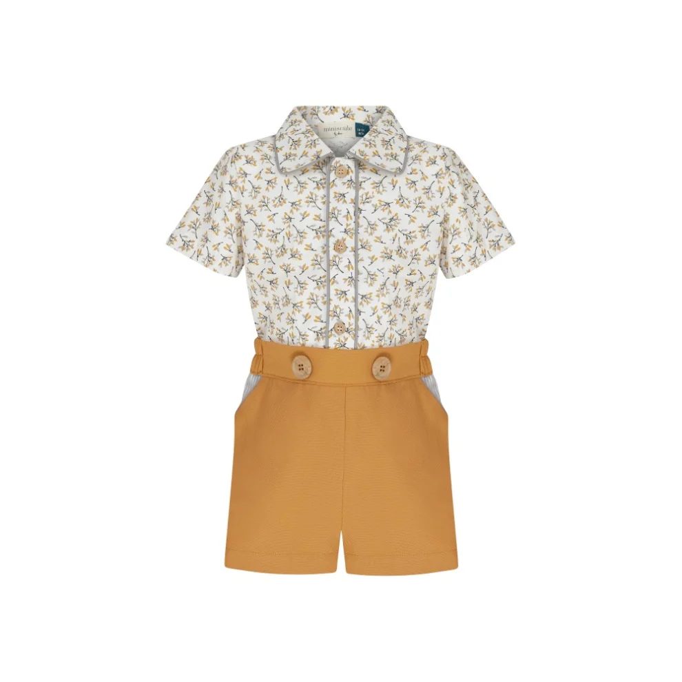 miniscule by ebrar - Sunlish Shorts And Shirt Set