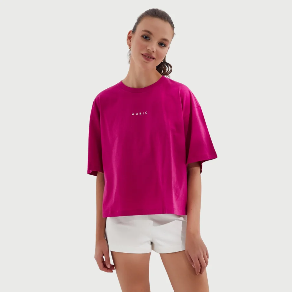 Auric - Pamuk Auric Baskılı Oversize T-shirt