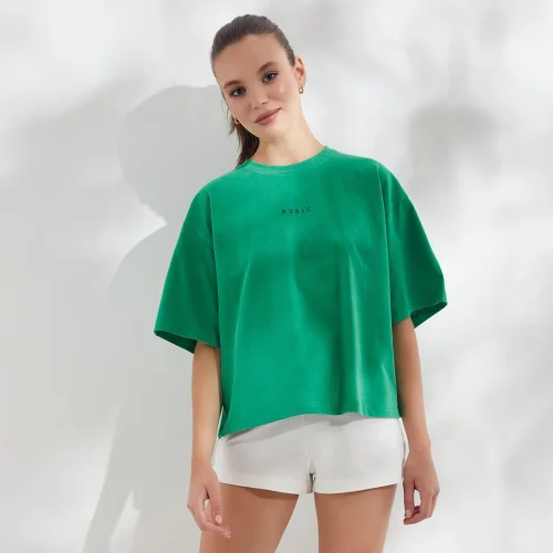 Auric - Cotton Auric Printed Oversized T-shirt