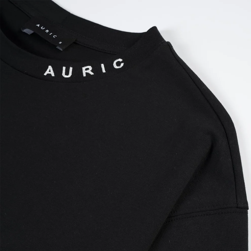 Auric - Cotton Auric Embroidered Oversize T-shirt
