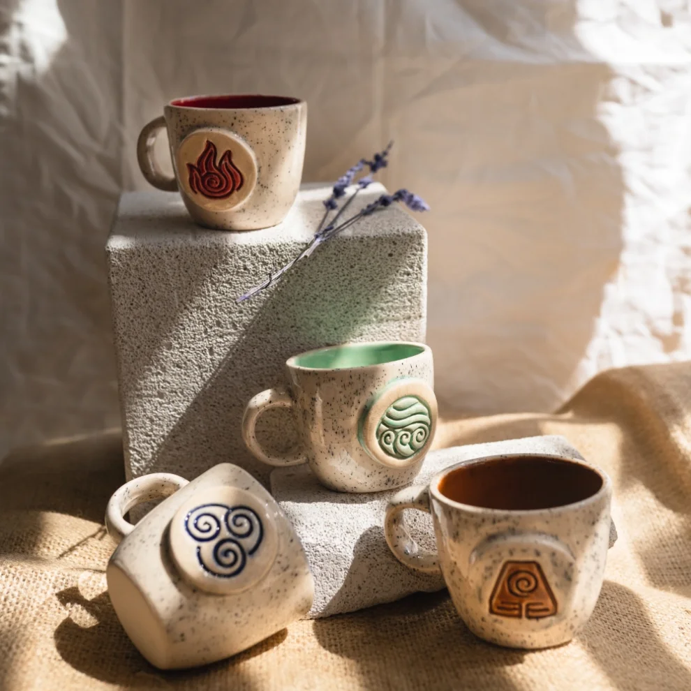 Damlart Ceramic Studio - Element Series -air Ceramic Cup