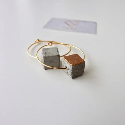 Root Jewellery - Mini Kare Halka Küpe