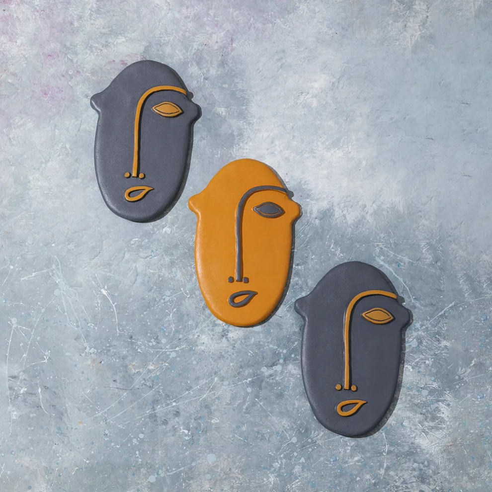 B'art Design - 3lü Yüz Maskları Duvar Aksesuarı