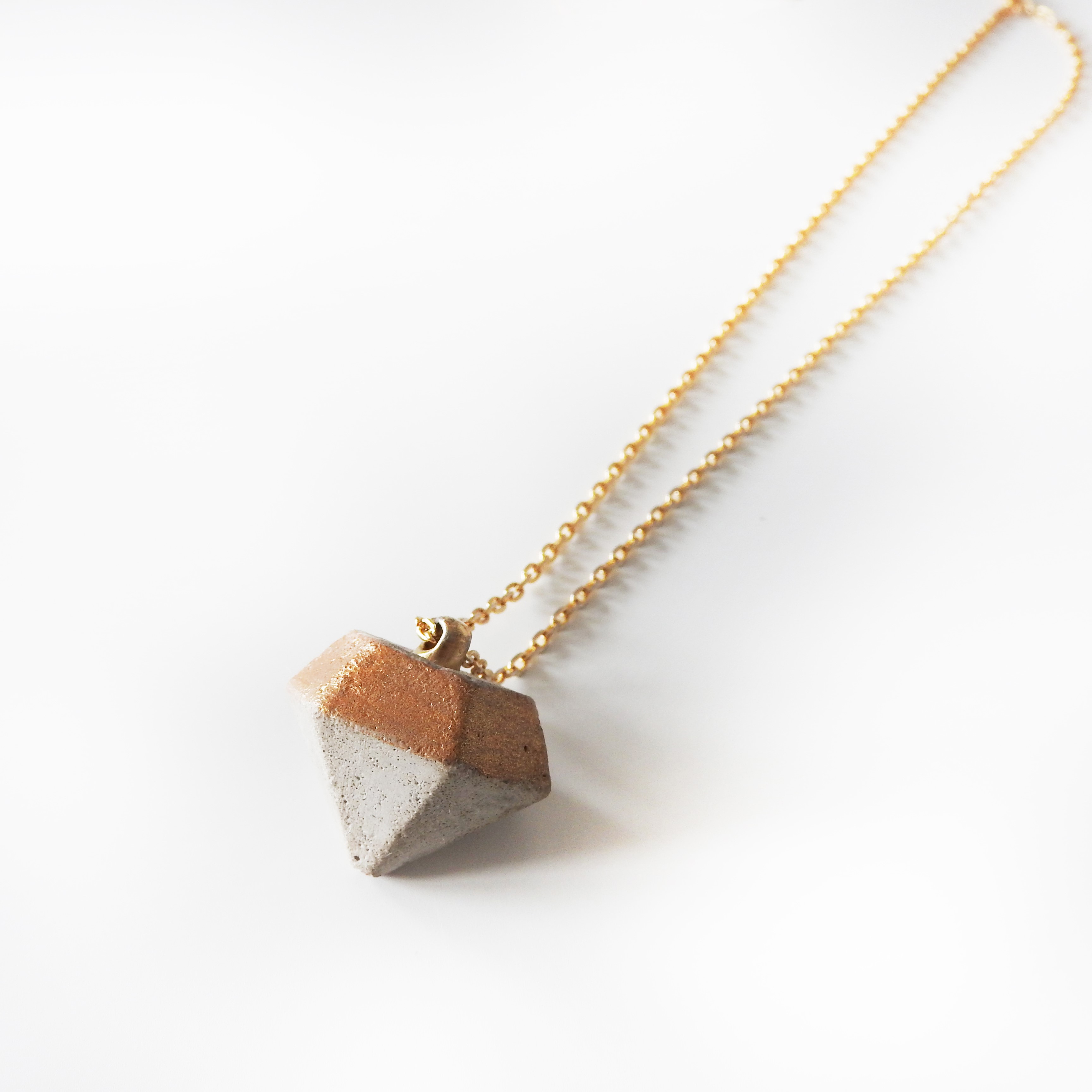 Concrete Diamond Necklace