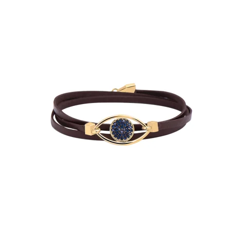 Atelier Petites Pierres - Navy Blue - Leather Wrap Bracelet