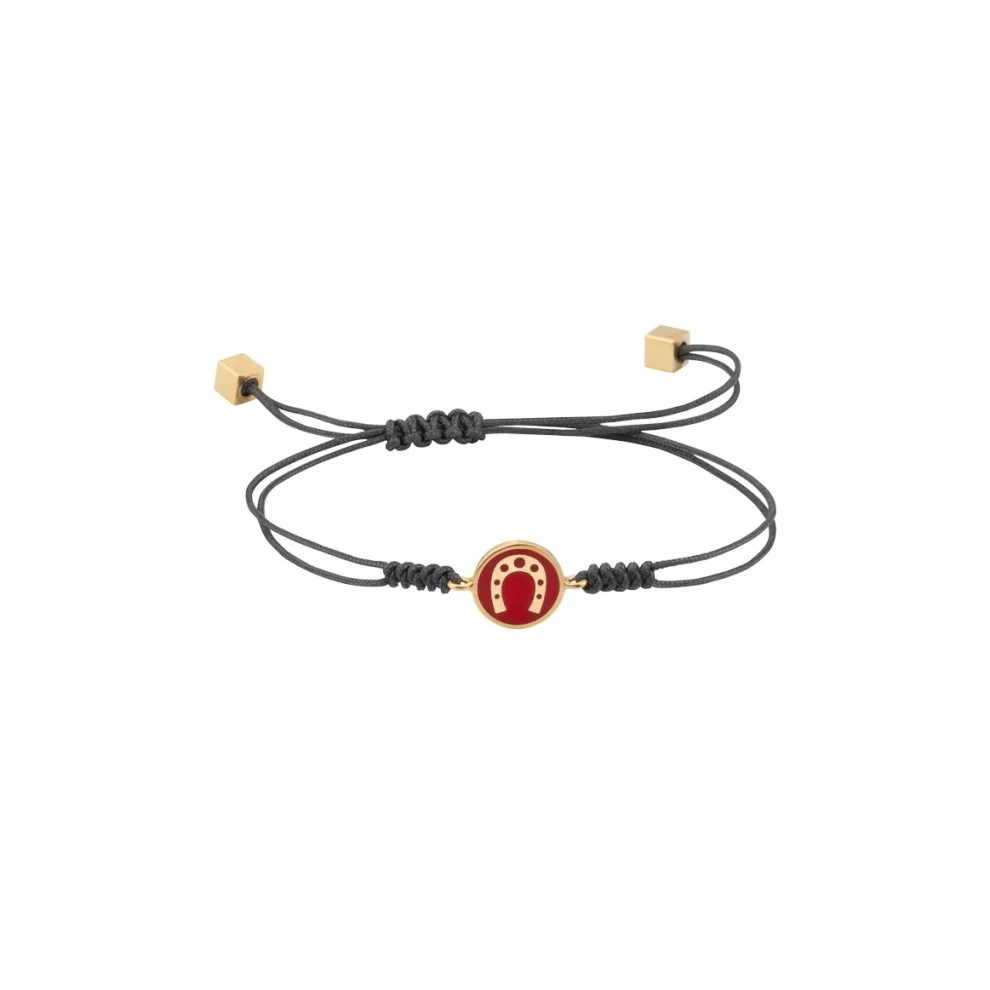 Atelier Petites Pierres - Red Horseshoe- Luck Bracelet