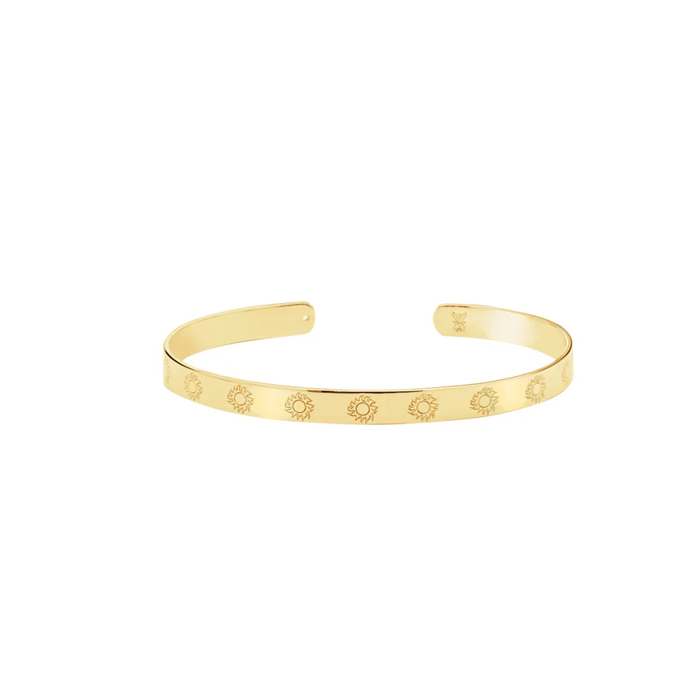 Atelier Petites Pierres - Soleil - Engraved Cuff Bracelet