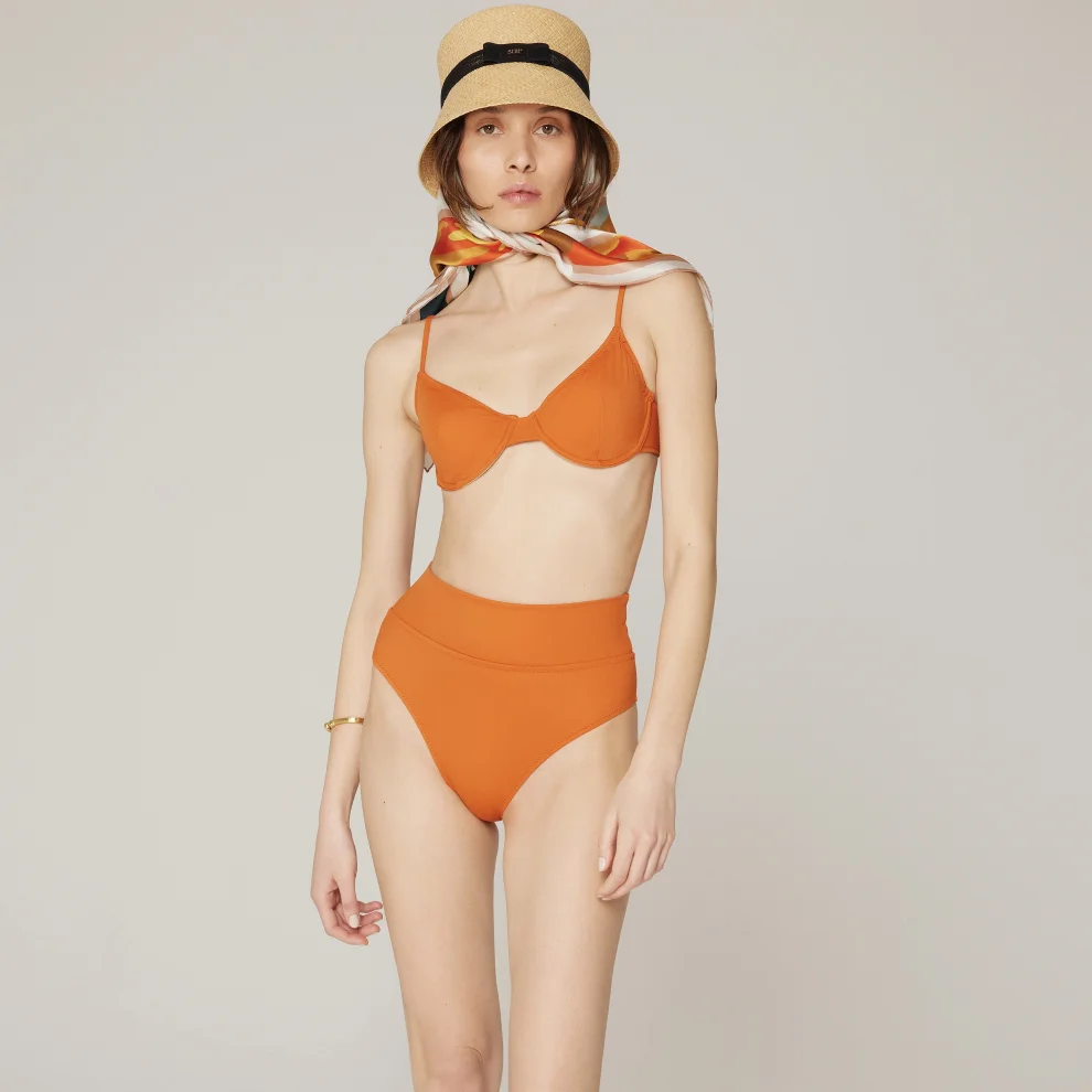 Haracci - Solana Pin-up Yüksek Belli Econyl Bikini Set