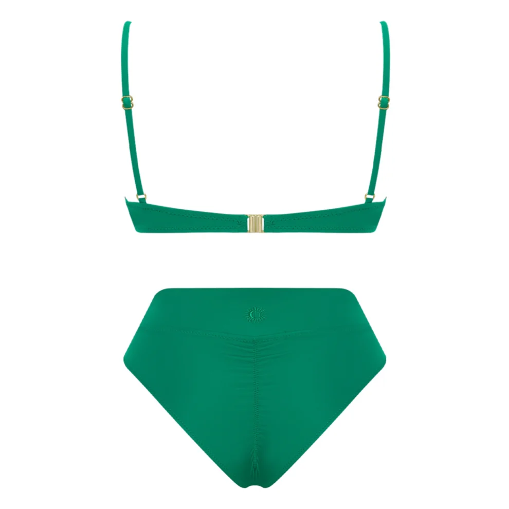 Haracci - Solana Pin-up Yüksek Belli Econyl Bikini Set