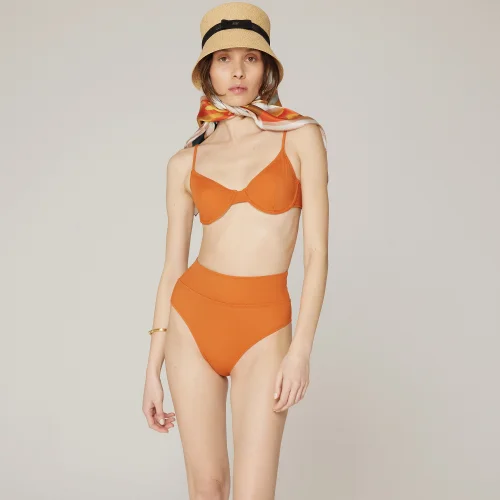 Haracci - Solana Pin-up Yüksek Belli Econyl Bikini Set
