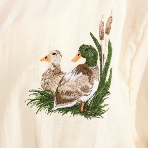 Miespiga - Personalized Duck Embroidered Pool, Beach, Bath Hooded Cover-up  Robe For Women- Muslin And Cotton Kimono Bathrobe