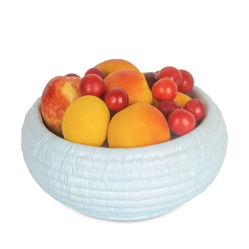 Candu Things - Rio Basket Patterned Large Concrete Bowl